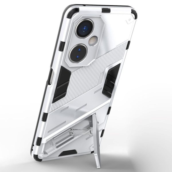 OnePlus Nord CE 3 Lite Hybrid Håndværker Cover m. Kickstand - Hvid Online