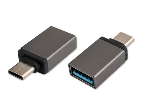 4smarts USB-C til USB-A Adapter - 2 stk. - Sort Cheap