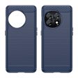 OnePlus 11 Brushed Carbon Cover - Blå Hot on Sale