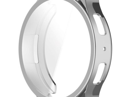 Samsung Galaxy Watch 6 (40mm) Plastik Cover m. Indbygget Skærmbeskytter - Sølv For Discount