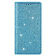 Samsung Galaxy A15 (5G)   A15 Læder Cover m. Pung - Glimmer - Blå Online now