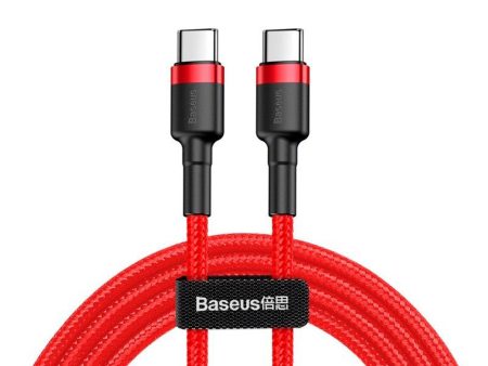 Baseus Cafule 60W PD USB-C til USB-C Kabel - 1m - Rød For Cheap