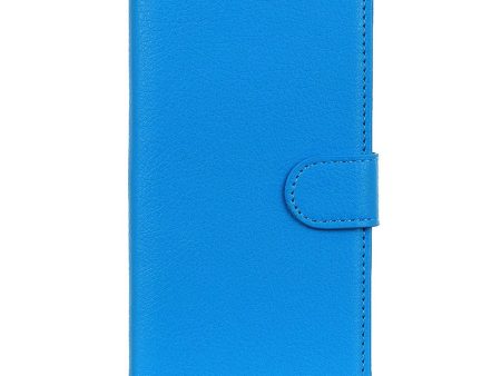 OnePlus 12 Litchi Læder Cover m. Pung - Blå Hot on Sale