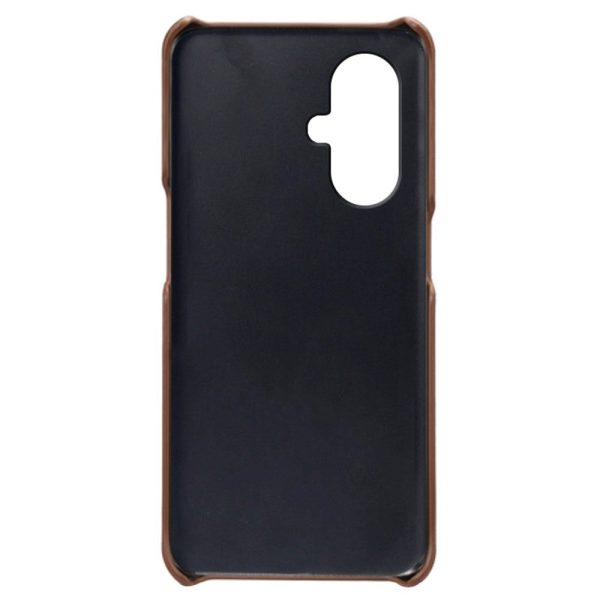 OnePlus Nord CE 3 Lite (5G) Læderbetrukket Plastik Cover - Brun Cheap