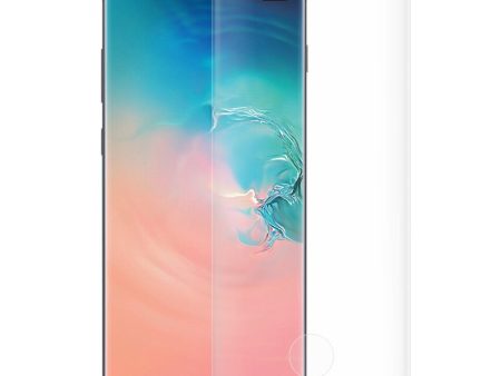 Samsung Galaxy S10+ (Plus) Hærdet Glas - Skærmbeskyttelse - Full Fit - Gennemsigtig Discount