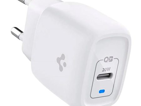 Spigen PowerArc ArcStation Pro GaN 20W Vægoplader m. USB-C - Hvid Online Hot Sale