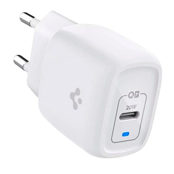 Spigen PowerArc ArcStation Pro GaN 20W Vægoplader m. USB-C - Hvid Online Hot Sale