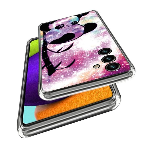 Samsung Galaxy A14   A14 (5G) Fleksibelt Cover m. Print - Sød Panda Online