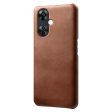 OnePlus Nord CE 3 Lite (5G) Læderbetrukket Plastik Cover - Brun Cheap