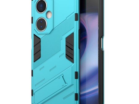 OnePlus Nord CE 3 Lite Hybrid Håndværker Cover m. Kickstand - Blå Cheap