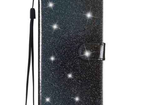 Samsung Galaxy S23 FE Læder Cover m. Pung & Strop - Glimmer - Sort Online