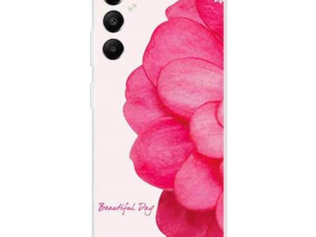 Samsung Galaxy A05s Fleksibel Plastik Cover m. Motiv - Lyserød Blomst Fashion