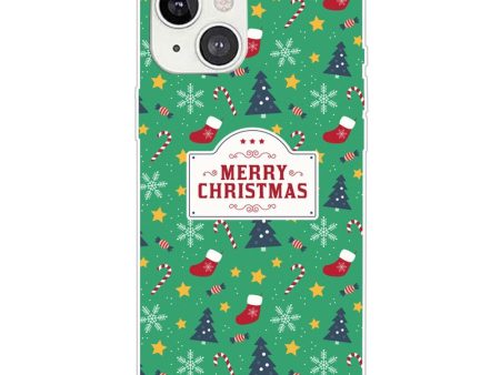 iPhone 15 Plus Fleksibelt Plastik Jule Cover - Merry Christmas - Juletema Fashion