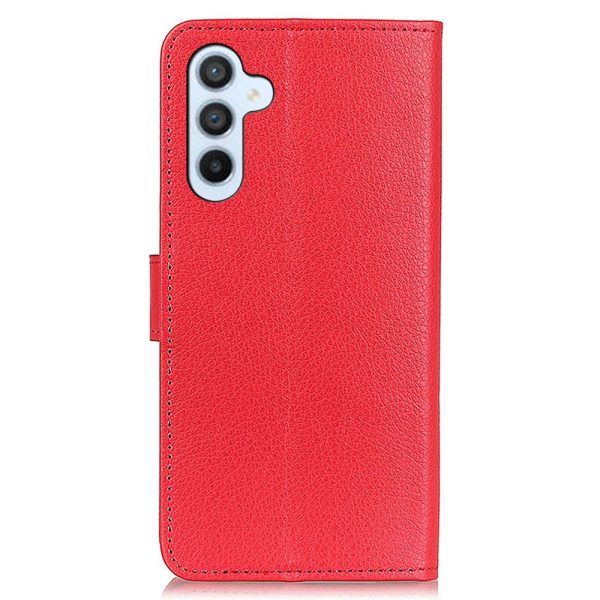 Samsung Galaxy A05s Litchi Læder Cover m. Pung - Rød For Sale