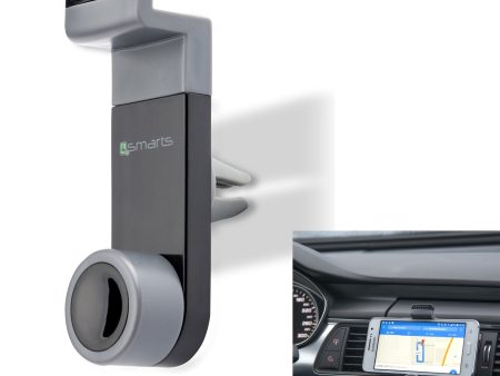 4smarts Car Air Vent Mobilholder til Bil - Max Mobil: 50 x 85mm - Grå   Sort Sale