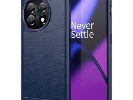 OnePlus 11 Brushed Carbon Cover - Blå Hot on Sale