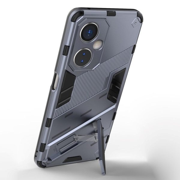 OnePlus Nord CE 3 Lite Hybrid Håndværker Cover m. Kickstand - Grå Sale