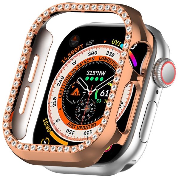 Apple Watch 10 (46mm) Hårdt Plast Cover - Rose Gold   Rhinsten Cheap