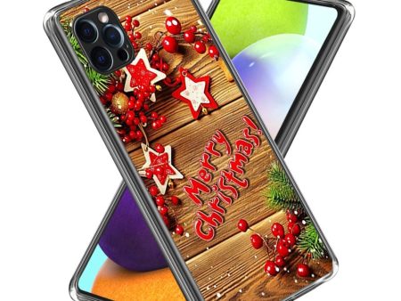 iPhone 15 Pro Fleksibelt Plast Jule Cover - Merry Christmas Cheap