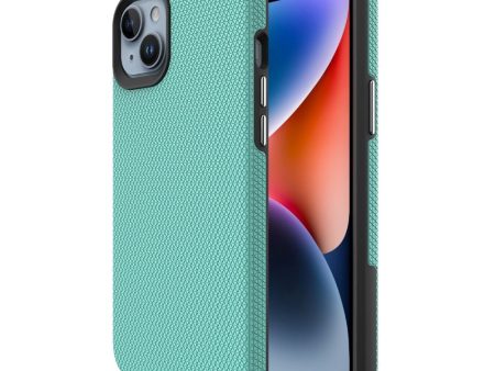 iPhone 15 Plus Plastik Håndværker Cover - Turkis on Sale