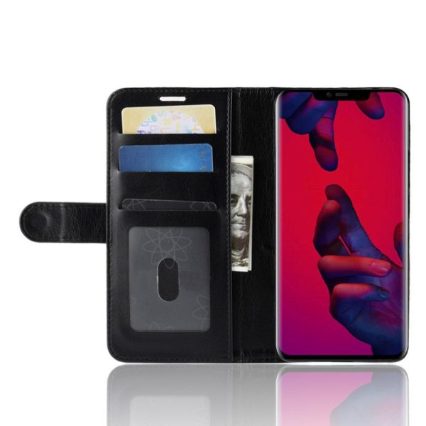 Huawei Mate 20 Pro Blank Læder Wallet Cover Sort For Discount