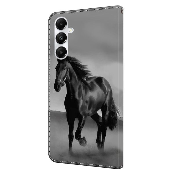 Samsung Galaxy A05s Læder Cover m. Pung & Ståfunktion - Hest Hot on Sale