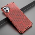 Nothing Phone (2) Honeycomb Pattern Hybrid Cover - Rød Discount