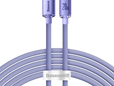 Baseus Cafule 2m 20W Kabel USB-C til Lightning - Lilla Online now