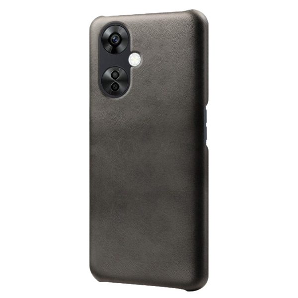 OnePlus Nord CE 3 Lite (5G) Læderbetrukket Plastik Cover - Sort Hot on Sale