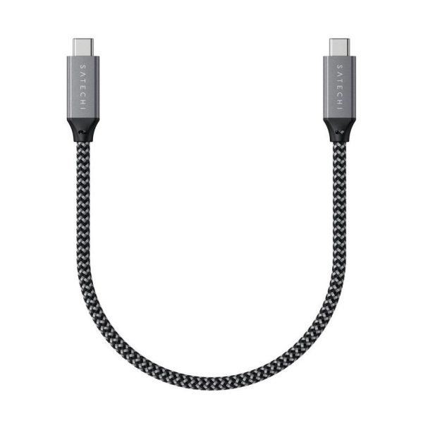 Satechi USB4 PD 100W USB-C til USB-C Kabel 25cm - Sort Discount