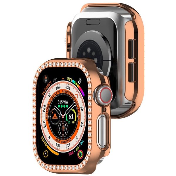 Apple Watch 10 (46mm) Hårdt Plast Cover - Rose Gold   Rhinsten Cheap