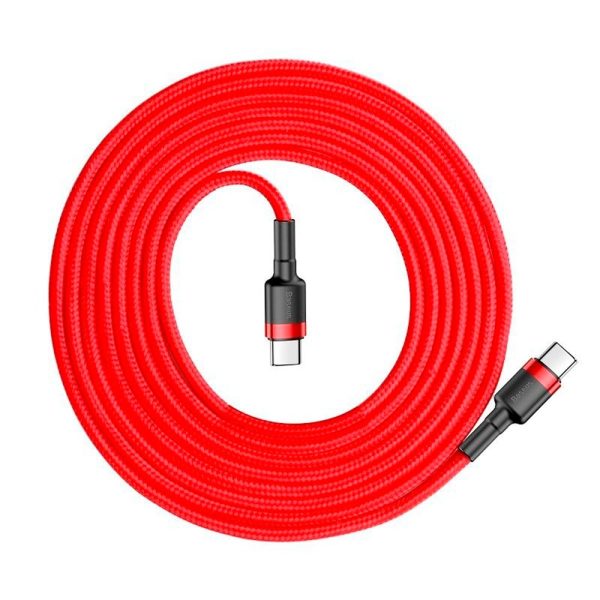 Baseus Cafule Flash 60W PD USB-C til USB-C Kabel - 2m - Rød Cheap