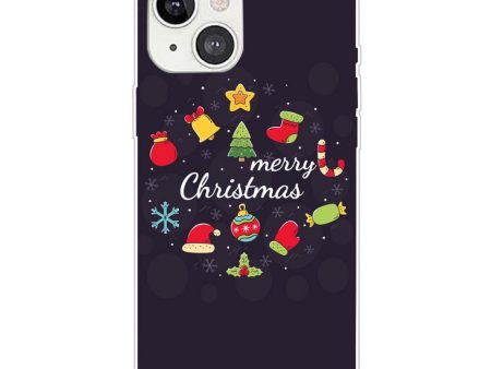 iPhone 15 Plus Fleksibelt Plastik Jule Cover - Merry Christmas - Juledekorationer Online