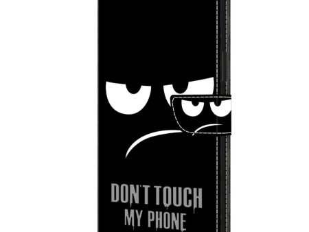 Motorola Moto G54 Læder Cover m. Pung & Print -  Don t Touch My Phone  Fashion