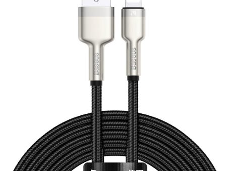 Baseus Cafule USB-A til Lightning Kabel - 2m - Sort   Sølv Online now