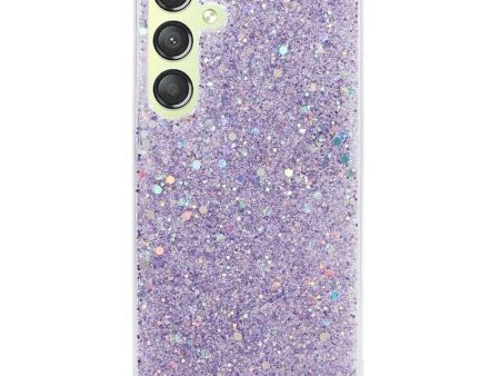 Samsung Galaxy S24 Glitter Cover - Lilla on Sale