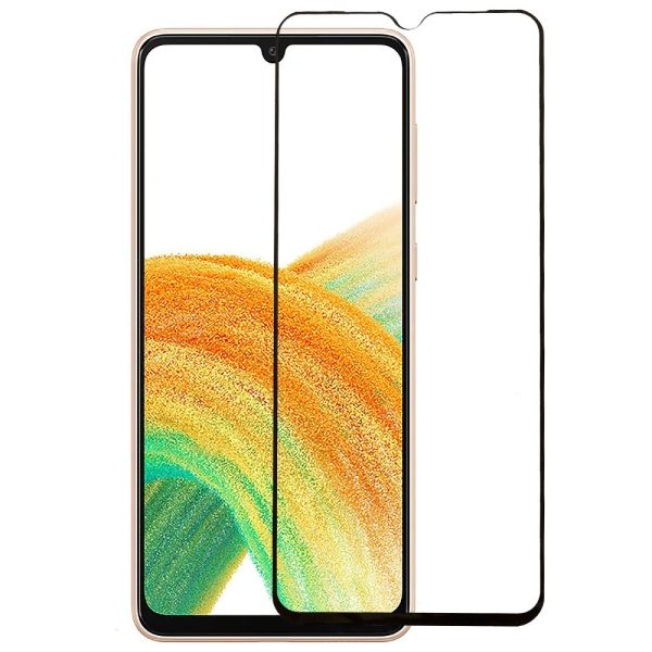 Samsung Galaxy A34 (5G) Hærdet Glas - Full-Fit - Skærmbeskyttelse m. Sort Kant Online Sale