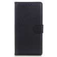 OnePlus 12 Litchi Læder Cover m. Pung - Sort Online Hot Sale