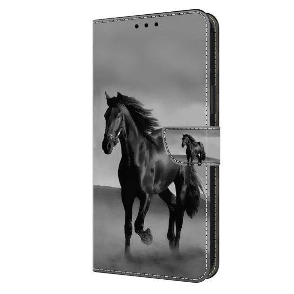 Samsung Galaxy A05s Læder Cover m. Pung & Ståfunktion - Hest Hot on Sale