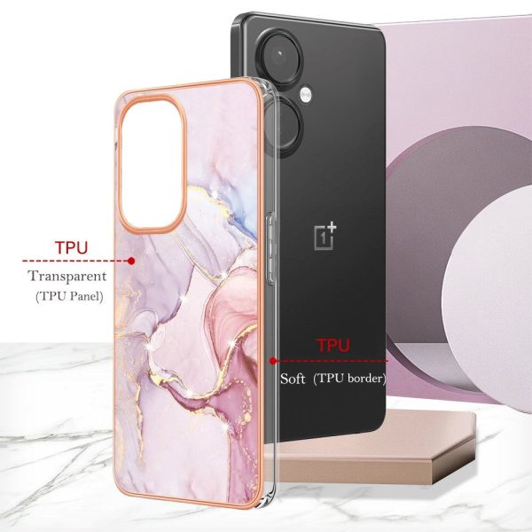 OnePlus Nord CE 3 Lite (5G) Hybrid Plastik Cover - Lyserød Marmor Cheap