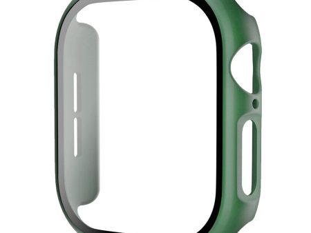 Apple Watch 10 (46mm) Hård Plast Cover m. Indbygget Skærmbeskyttelse - Grøn Online Sale