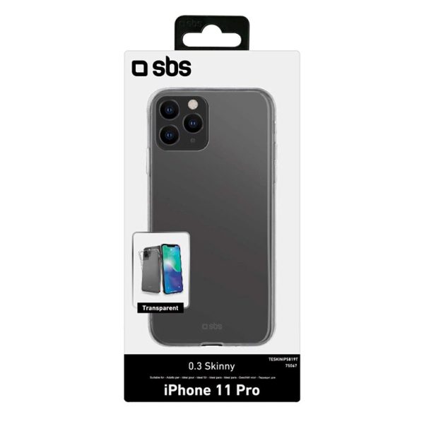 SBS iPhone 11 Pro Skinny Cover - Gennemsigtig on Sale