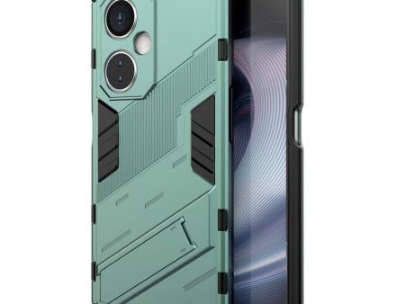 OnePlus Nord CE 3 Lite Hybrid Håndværker Cover m. Kickstand - Grøn Online Hot Sale