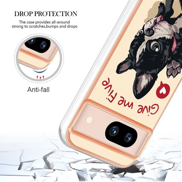 Google Pixel 8a Fleksibelt Plastik Cover m. Motiv - Hund Discount